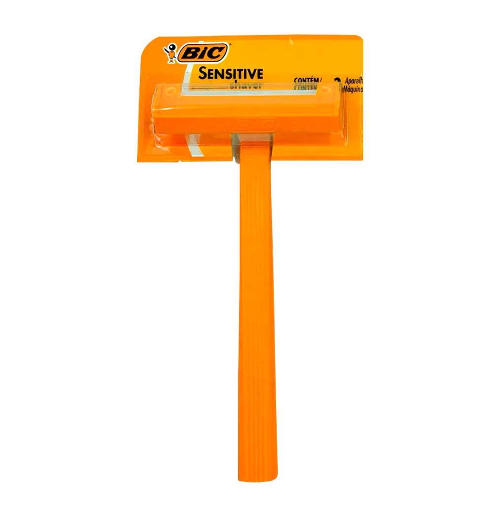 MAQUINA AFEITA BIC SENSITIVE AMARILLA